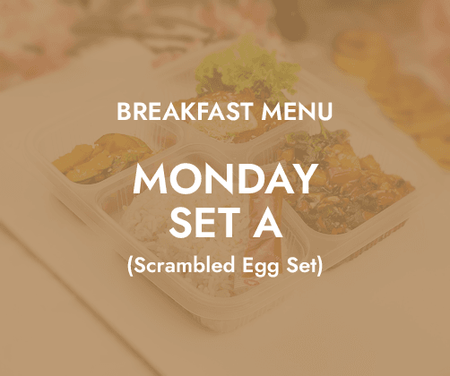Monday Breakfast - Daily Bento Set A $6.80/pax ($7.41 w/ GST) for min 30 pax
