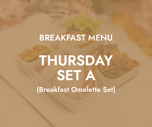 Thursday Breakfast - Daily Bento Set A $6.80/pax ($7.41 w/ GST) for min 30 pax