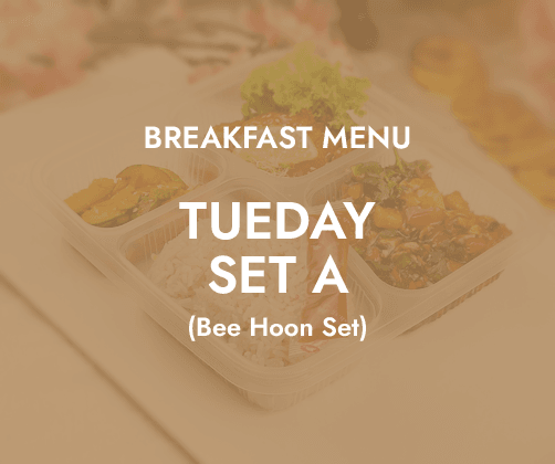 Tuesday Breakfast - Daily Bento Set A $6.80/pax ($7.41 w/ GST) for min 30 pax