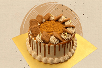 SD Crunchy Caramel Biscoff Cake (Round 24cm, 12-18pax)