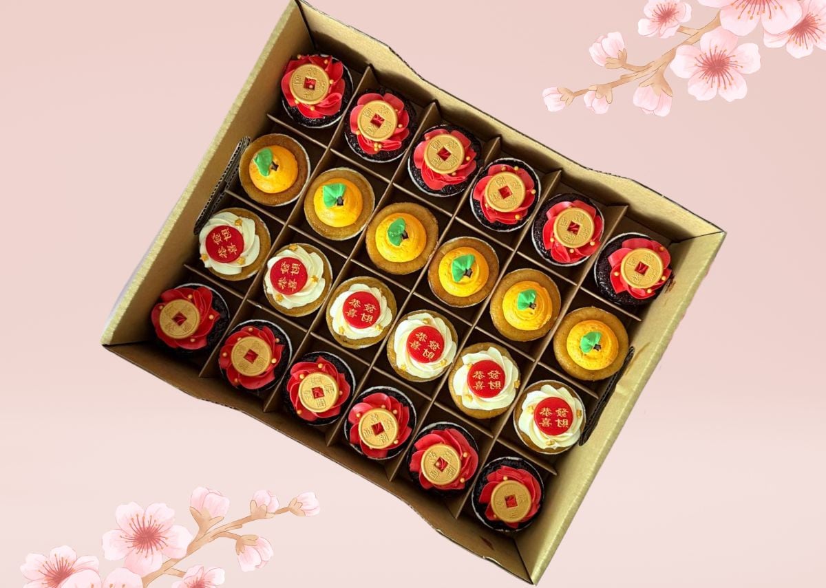 Chinese New Year Assorted Cupcakes @$72.00/SET