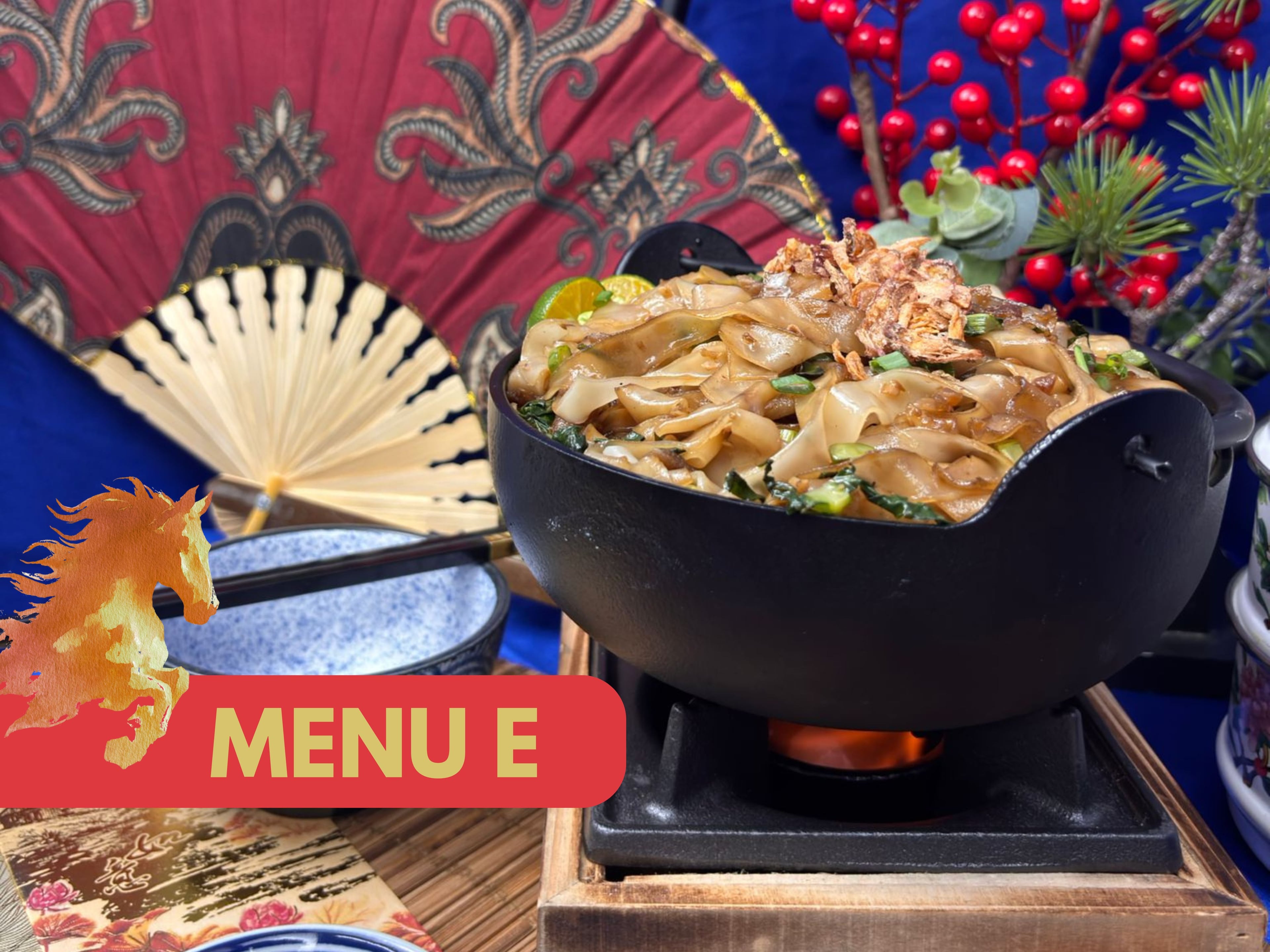 CNY 2026 - Buffet Menu E $35.80/pax ($39.02 w/GST) For Min 30pax