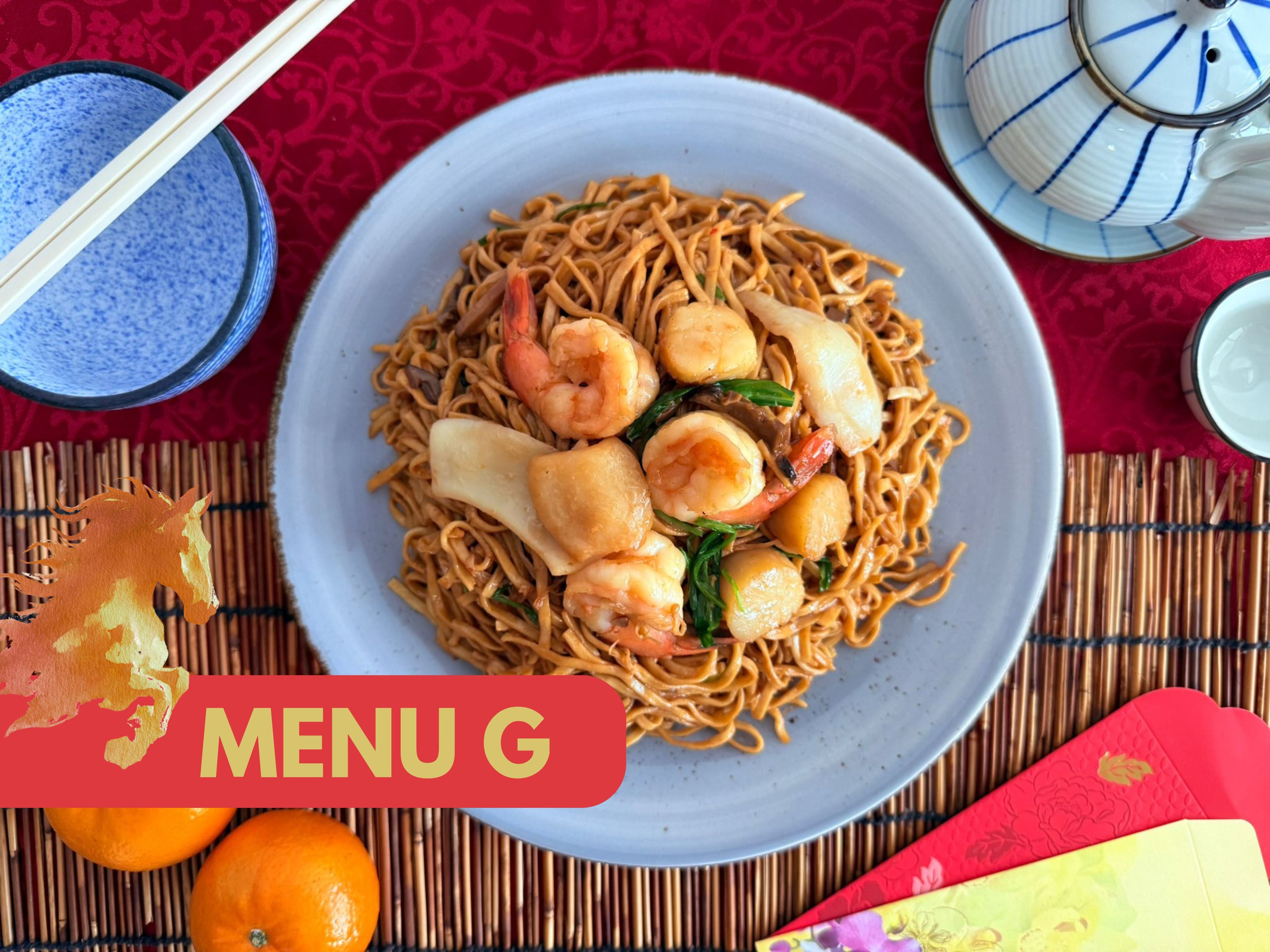CNY 2026 - Buffet Menu G $49.80/pax ($54.28 w/GST) For Min 20pax
