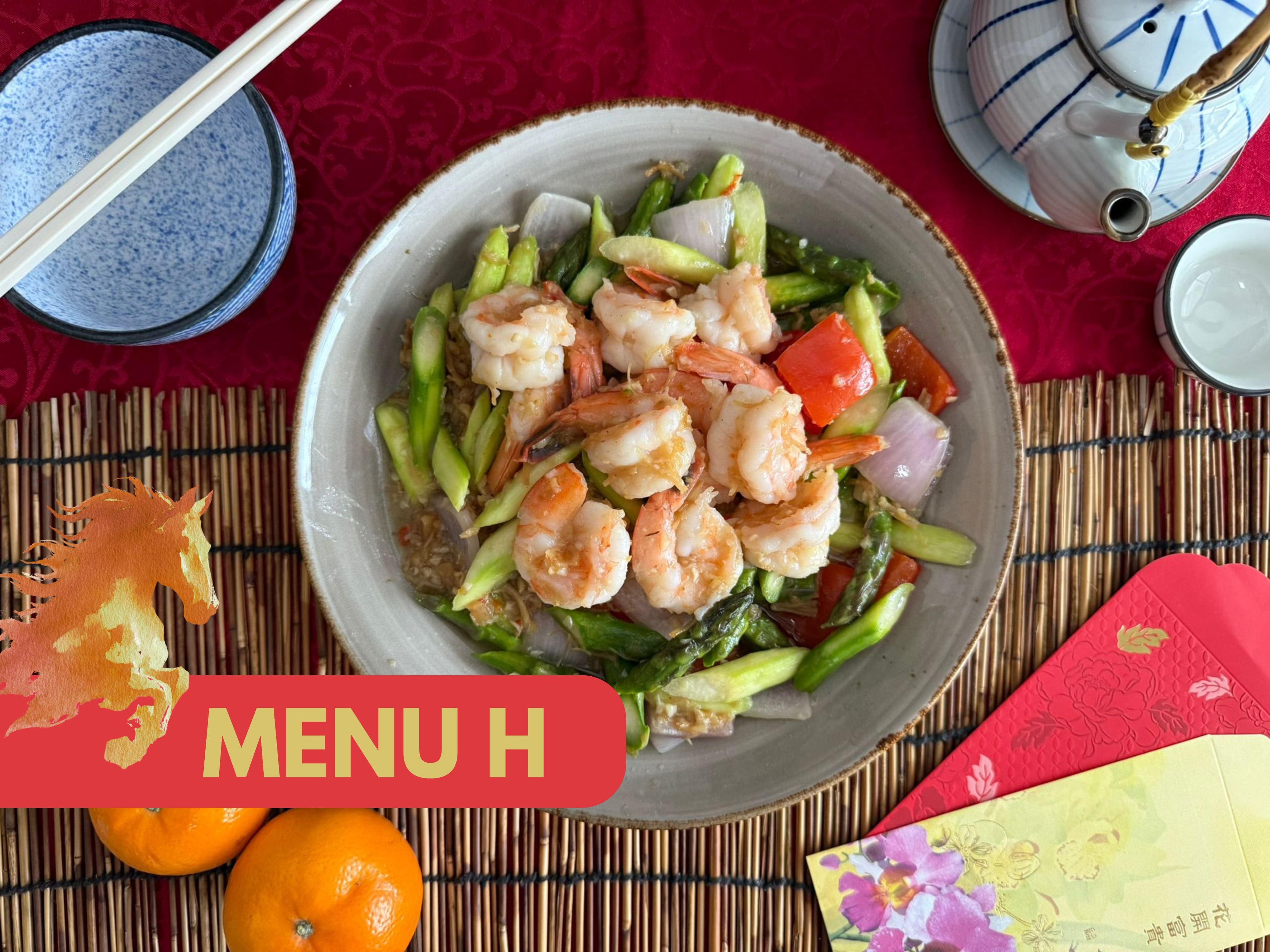 CNY 2026 - Buffet Menu H $59.80/pax ($65.18 w/GST) For Min 30pax