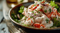 SD Mixed Green Salad with Kani Flakes (Crab) & Honey Mustard Dressing 10-12pax