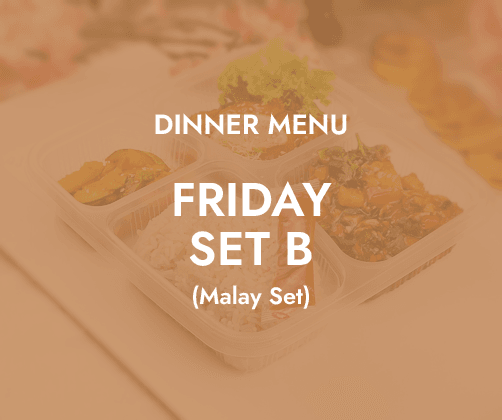 Friday Dinner - Daily Bento Set B $6.80/pax ($7.41 w/ GST) for min 30 pax