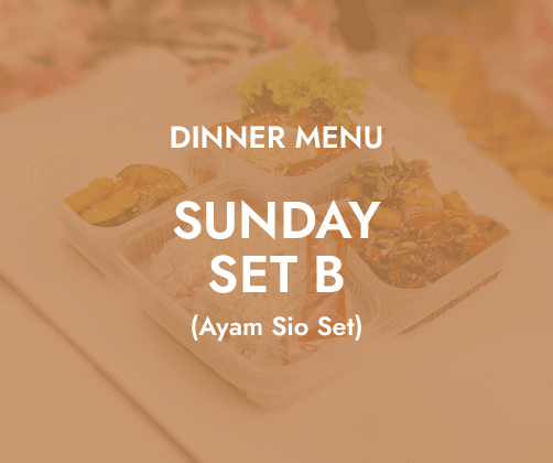 Sunday Dinner - Daily Bento Set B $6.80/pax ($7.41 w/ GST) for min 30 pax