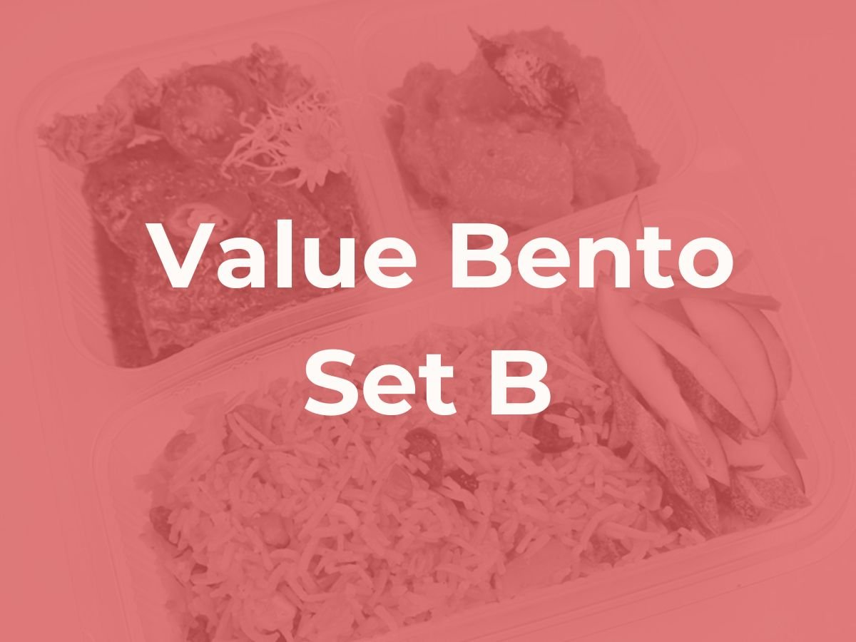 Deepavali Value Bento Set Meal - Set B $6.00/pax ($6.54 w/ GST) For Min 50 pax