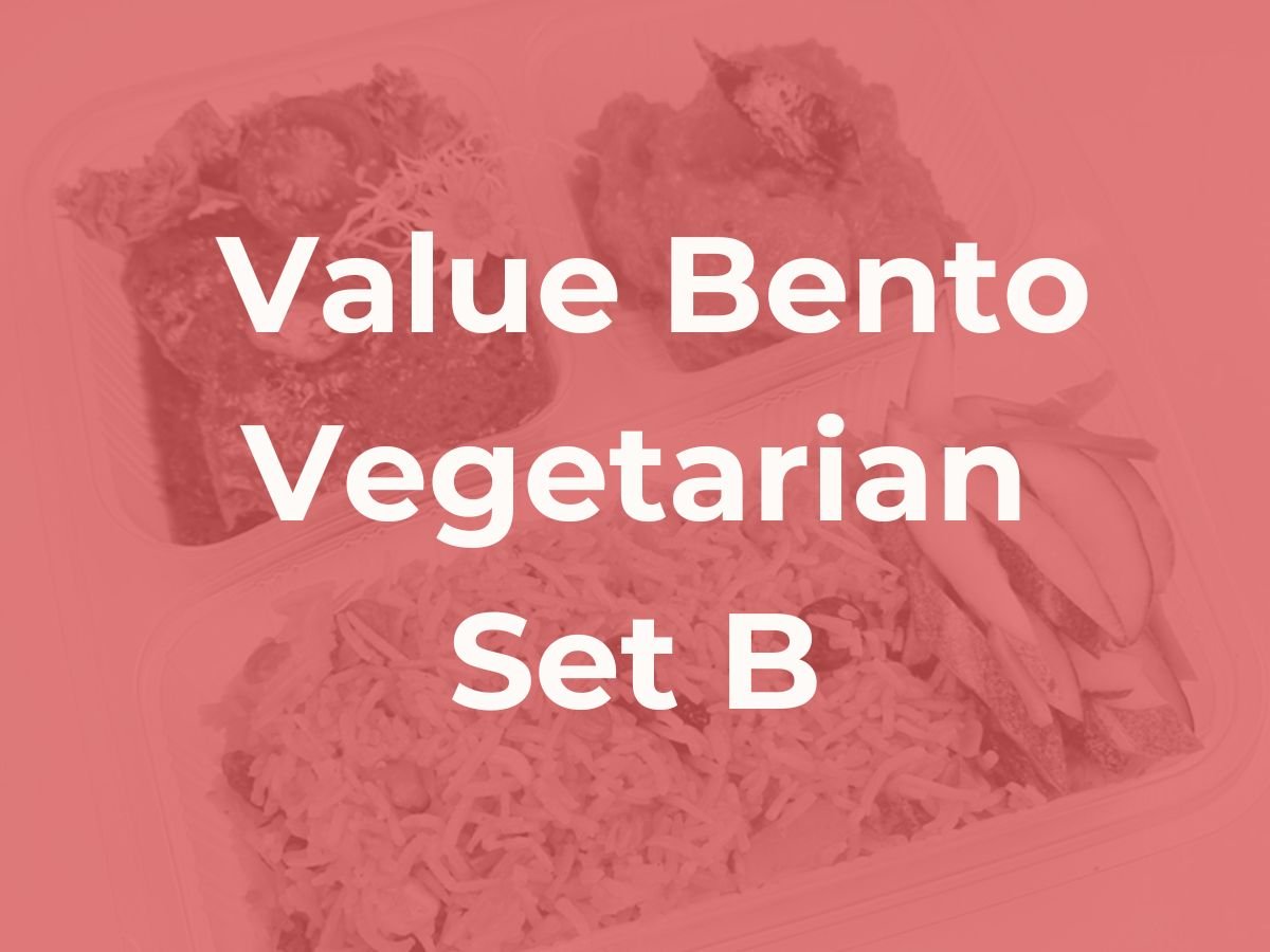 Deepavali Value Bento Set Meal - Vegetarian Set B $6.00/pax ($6.54 w/ GST) For Min 30 pax