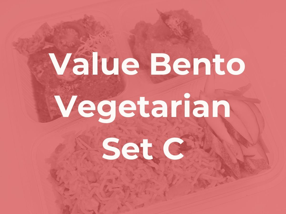 Deepavali Value Bento Set Meal - Vegetarian Set C $7.00/pax ($7.63 w/ GST) For Min 25 pax