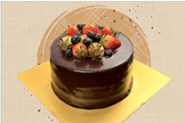 SD Dark Chocolate Gold Berries Cake (Round 24cm, 12-18pax)