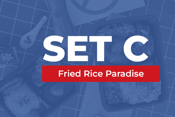 SG60 FRIED RICE PARADISE Set C $15/pax ($16.35 w/ GST) For Min 25pax