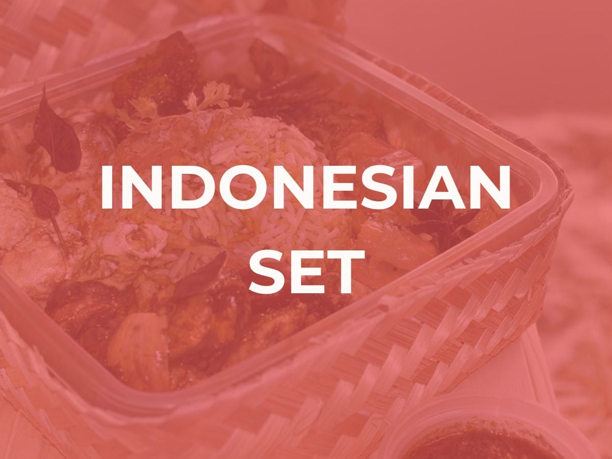 Indonesian Set $15.80 ($17.22 w/GST) Set Min 20pax