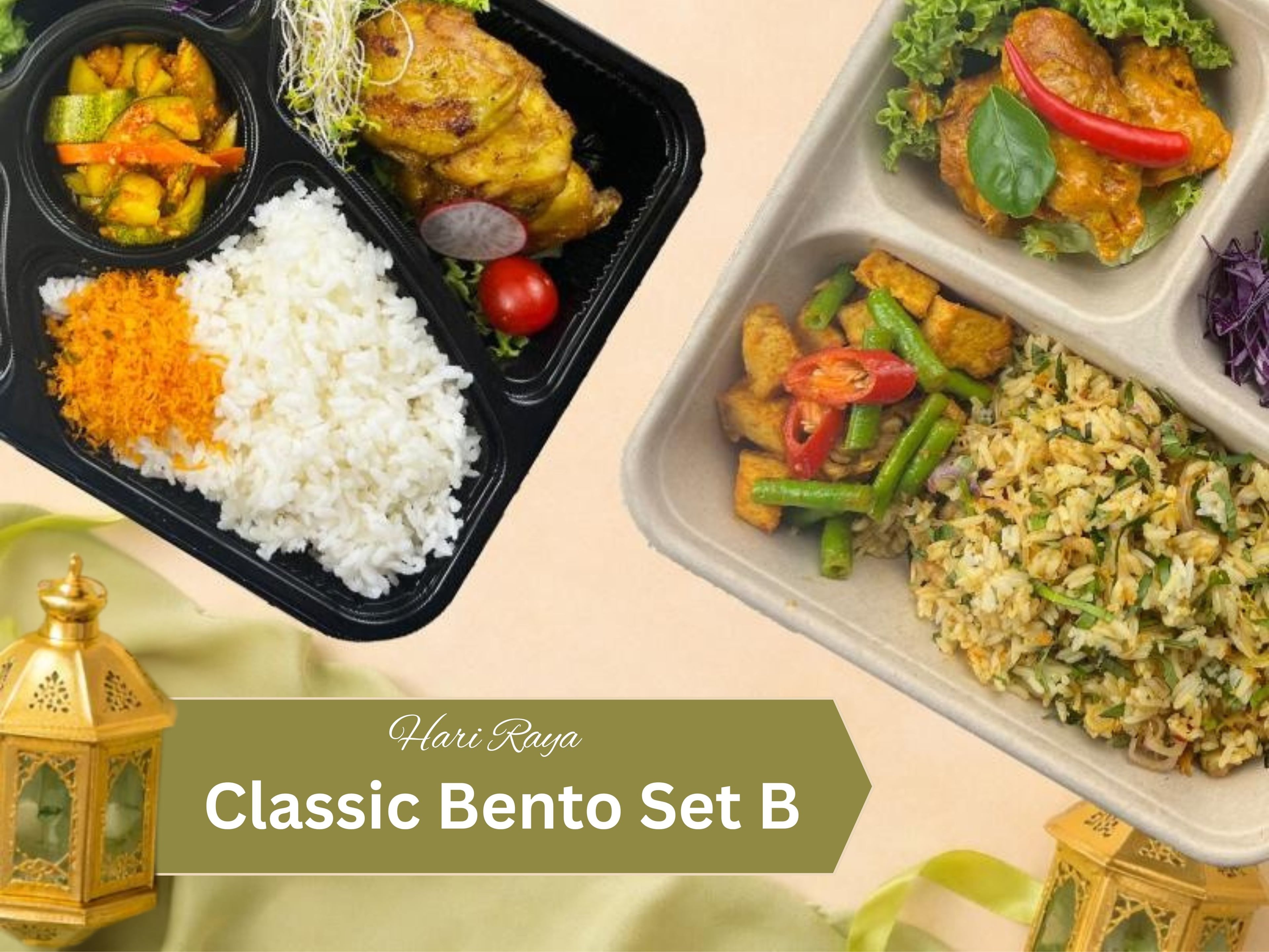 Hari Raya - Classic Bento Set B $8.80/pax ($9.59 w/ GST) min 50pax
