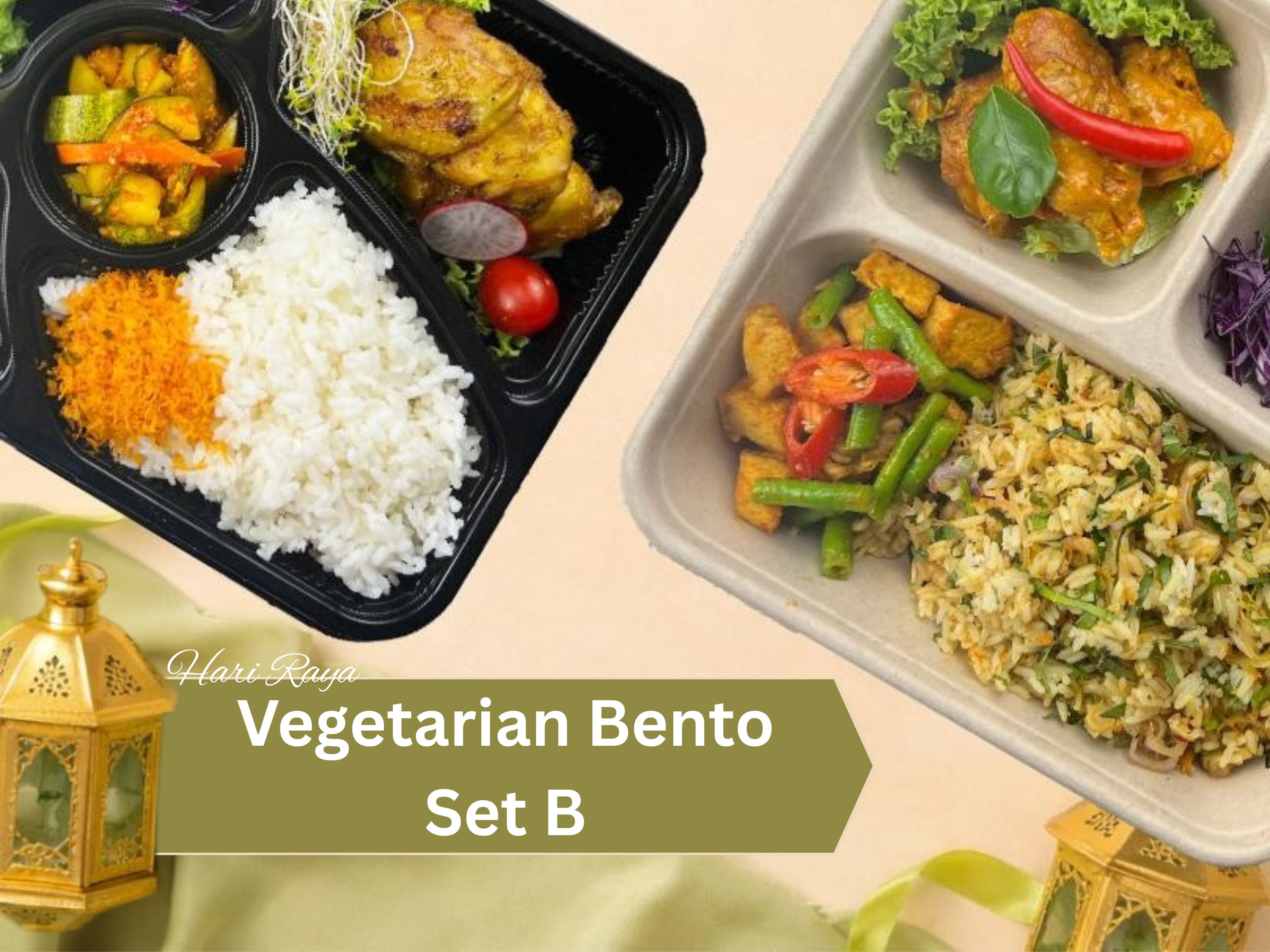 Hari Raya - Chinese Vegetarian Bento $16.80/pax ($18.31 w/ GST) min 1pax