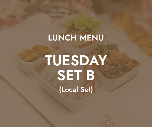 Tuesday Lunch - Daily Bento Set B $6.80/pax ($7.41 w/ GST) for min 30 pax