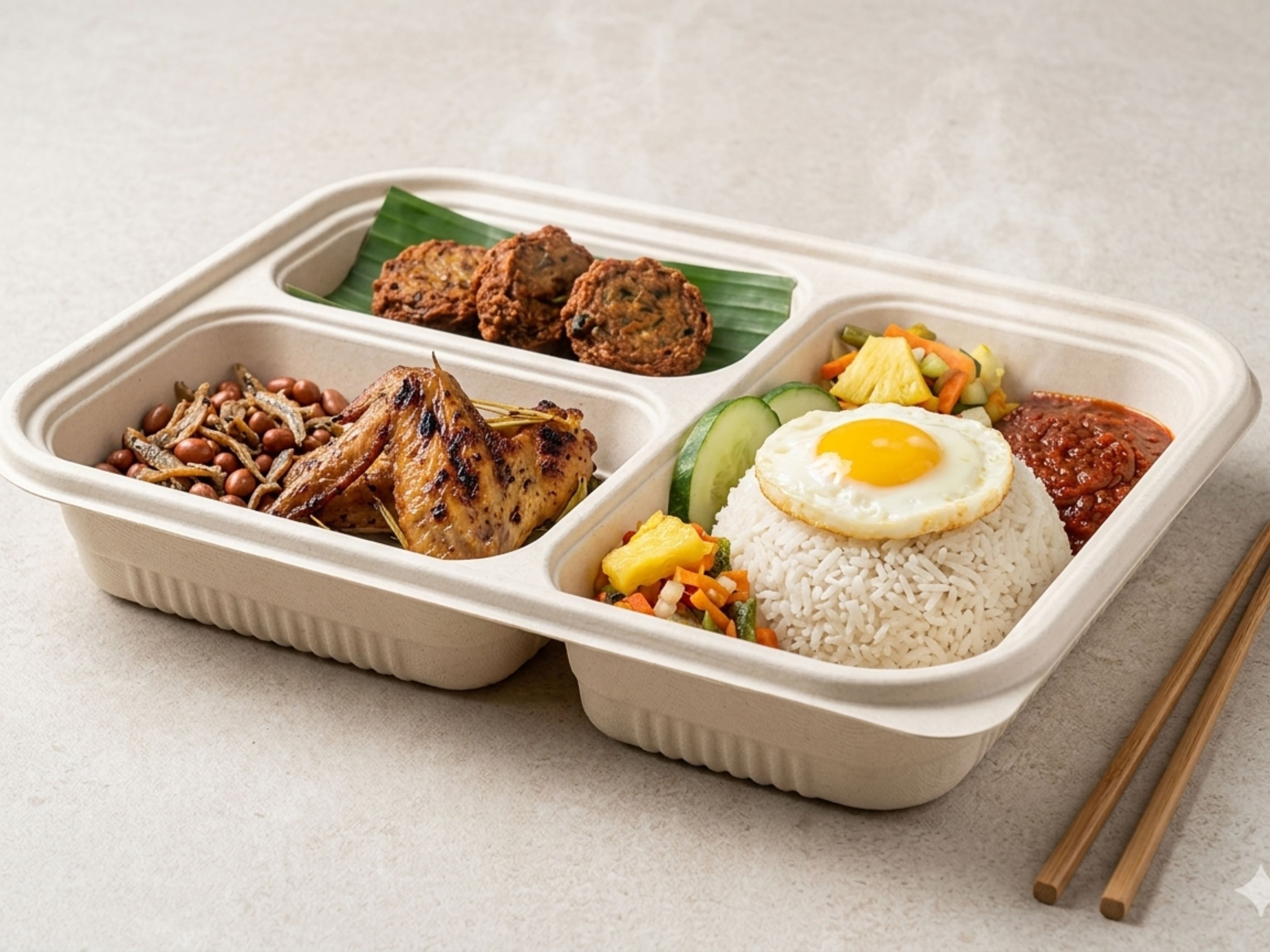 Friday Breakfast - Daily Bento Set B $6.80/pax ($7.41 w/ GST) for min 30 pax