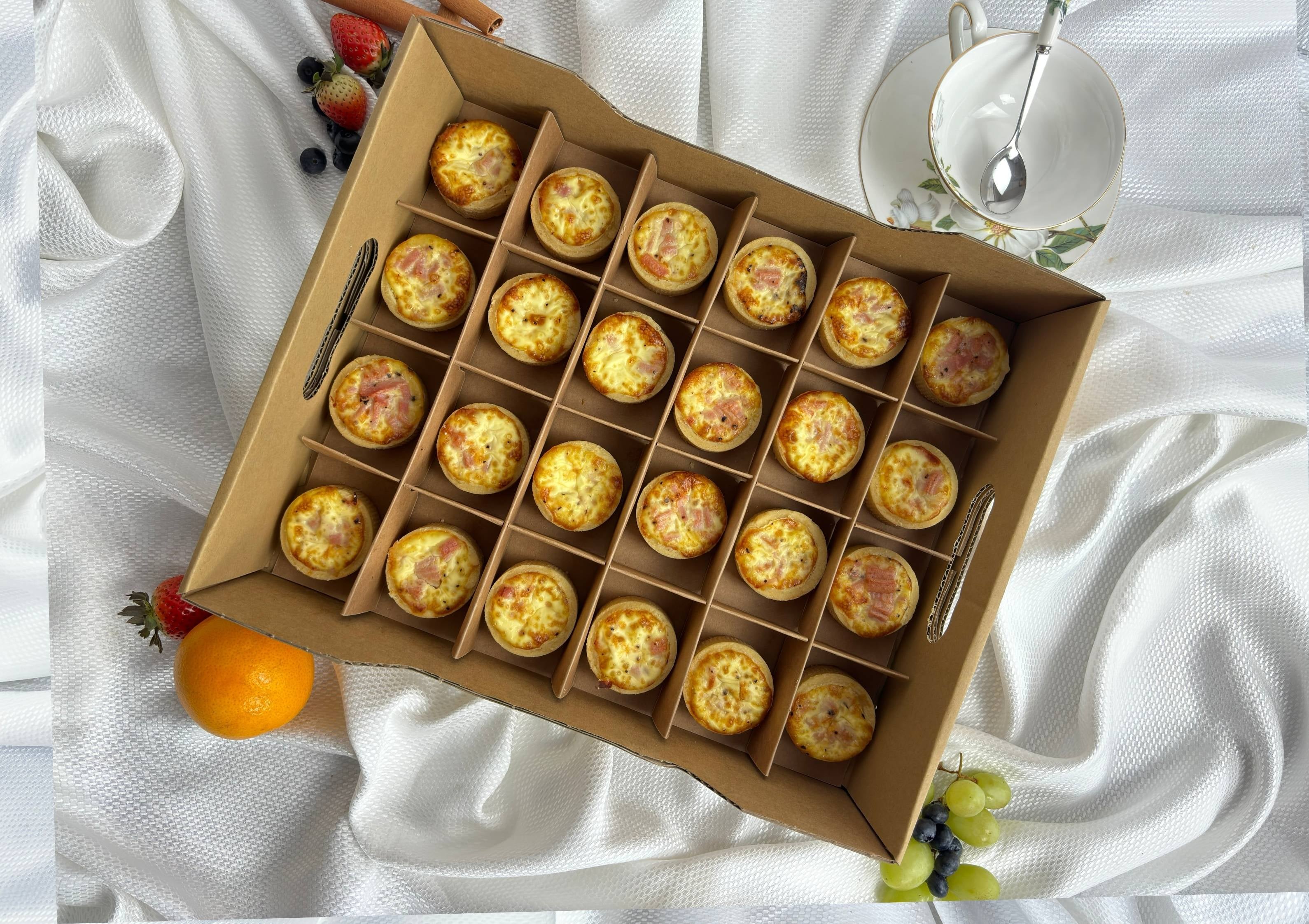 SD Quiche Party Box @ $42.80 for 24pcs/Set