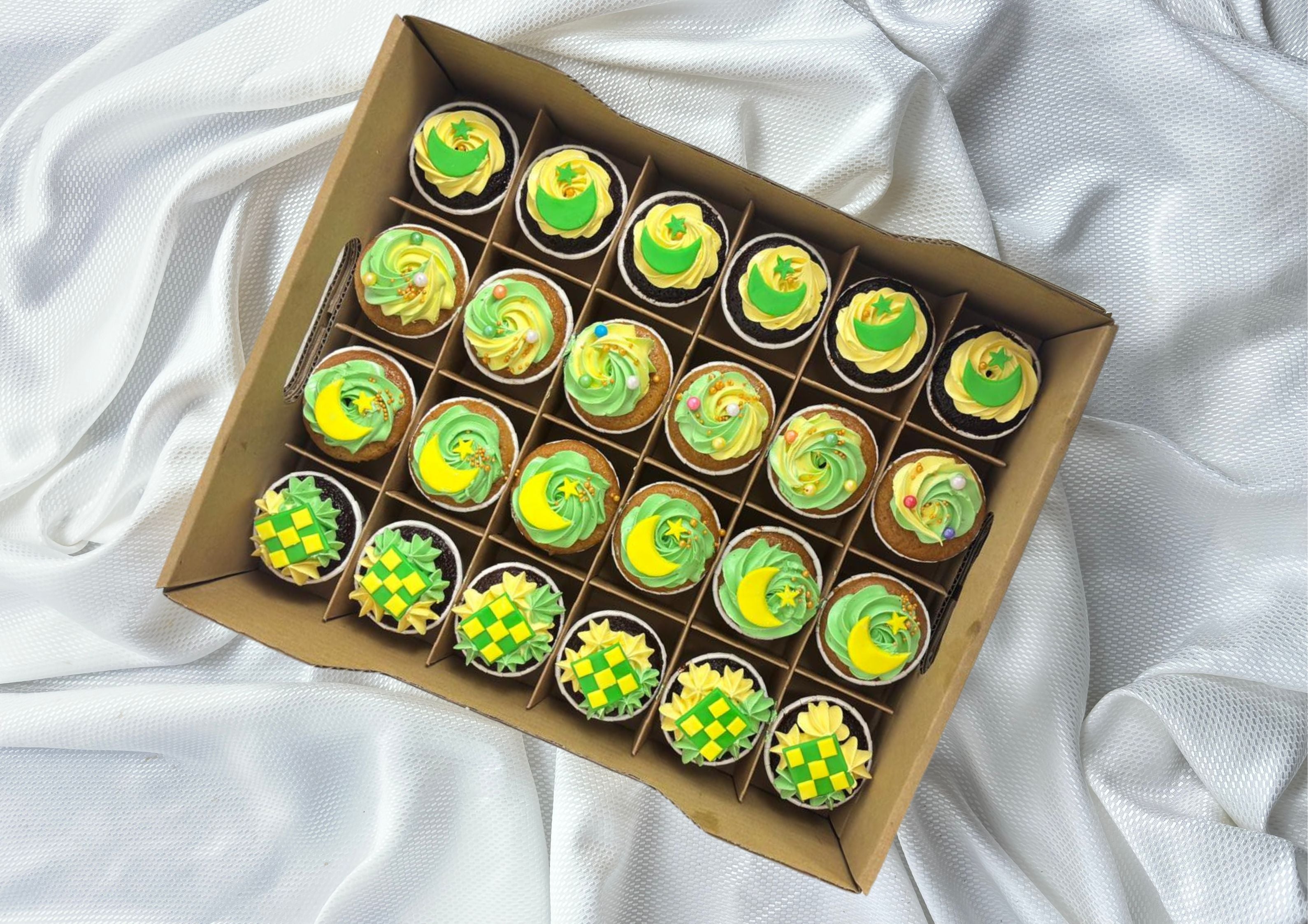 SD (Festive) Hari Raya Cupcakes Party Box @ $72.80 for 24pcs/Set