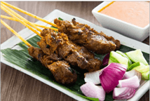 SD Charred-Grilled Beef Satay with Onion, Cucumber & Peanut Sauce - 50sticks (Subject to availability)