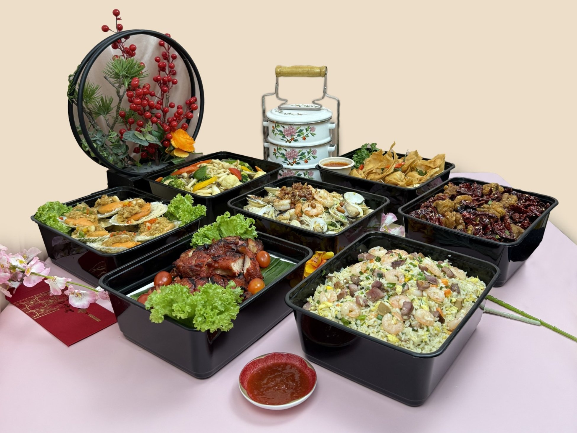 CNY Mini Buffet Sets  (Surcharge applies on event dates 28, 29, 30, 31 Jan & 4  Feb 2025)